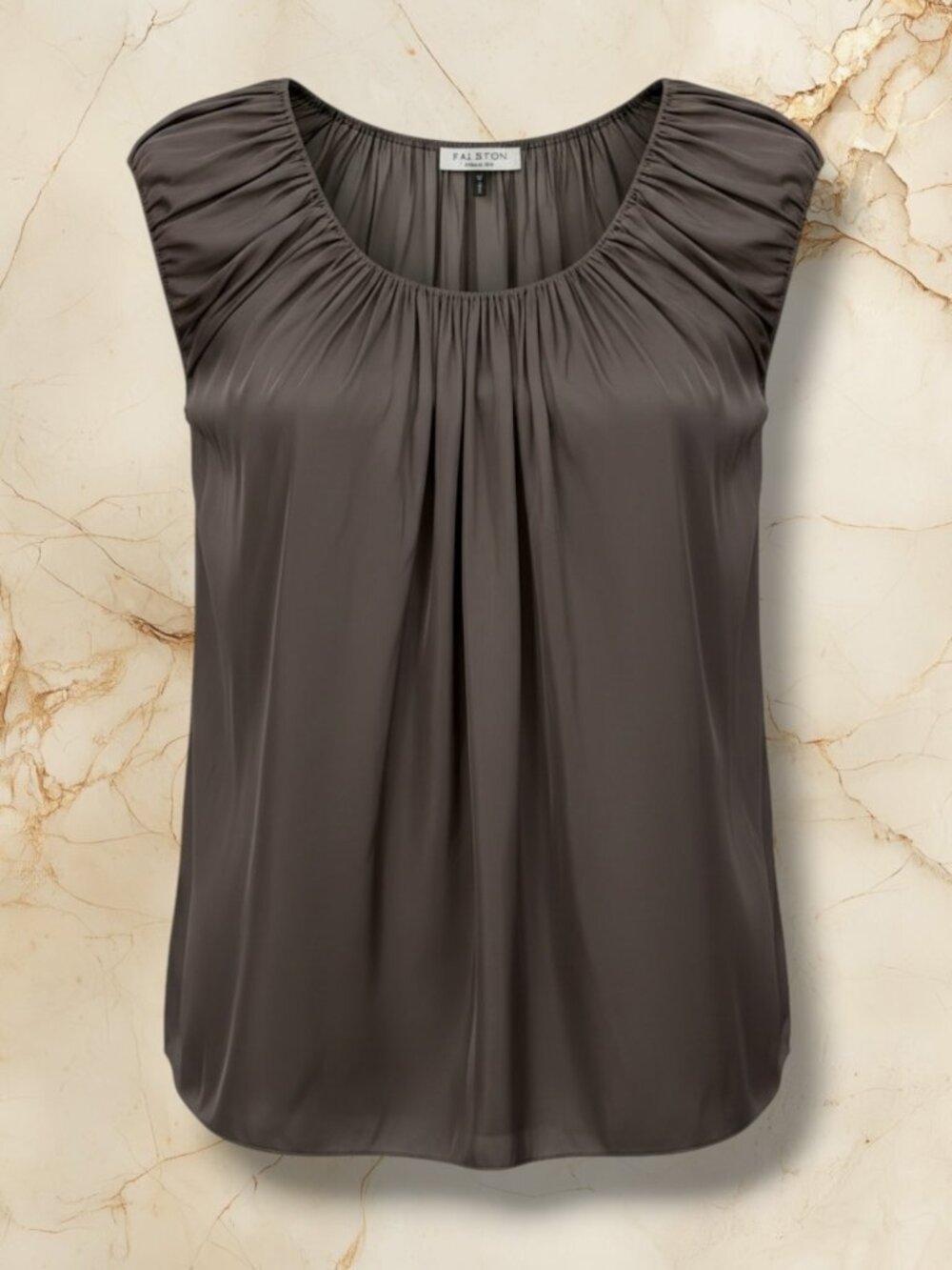 Halston Heritage Elastic Neck‎ Dolman Top Green S